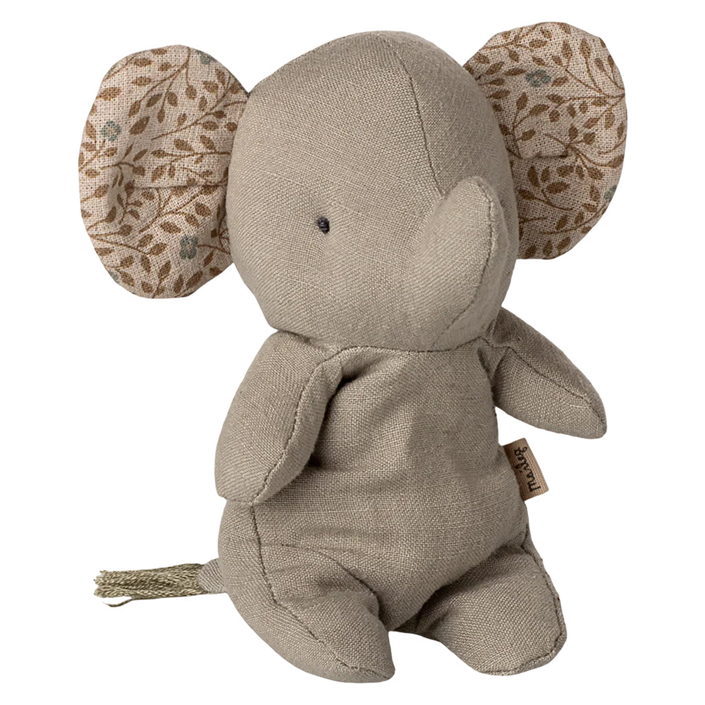 Maileg Toys Safari Friends Mini Elephant Soft Toy Iron Grey