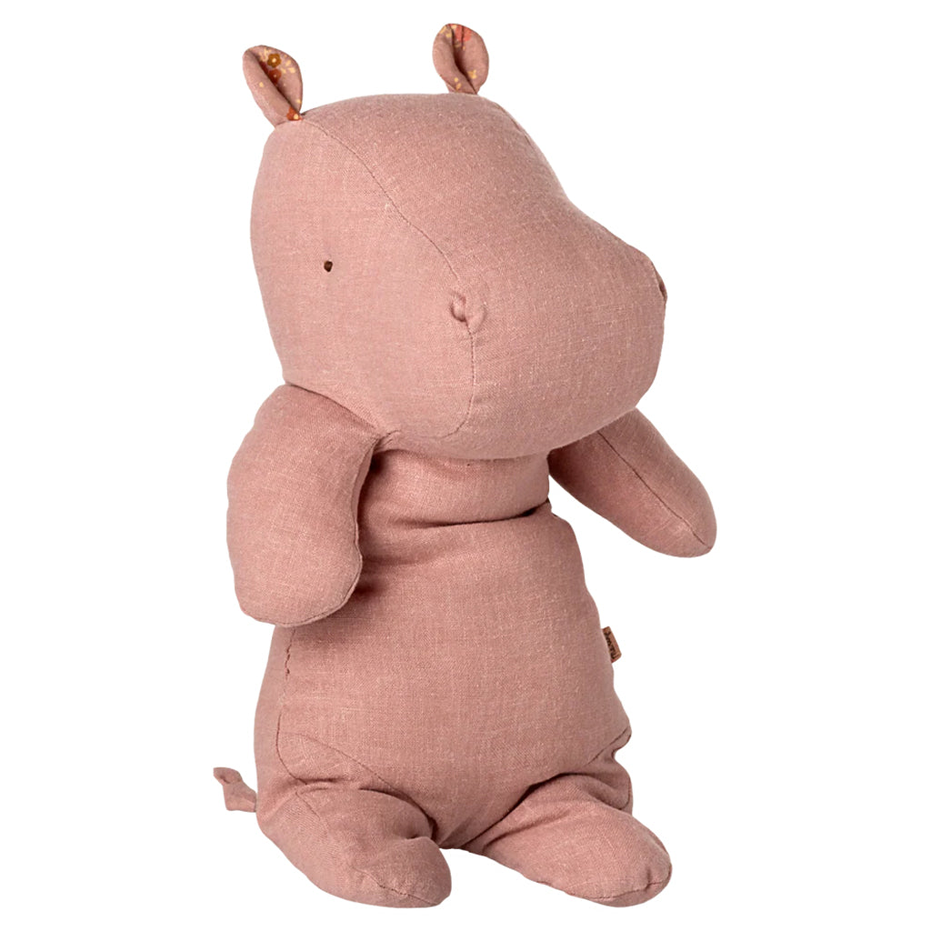Maileg Toys Safari Friends Medium Hippo Soft Toy Rose Pink