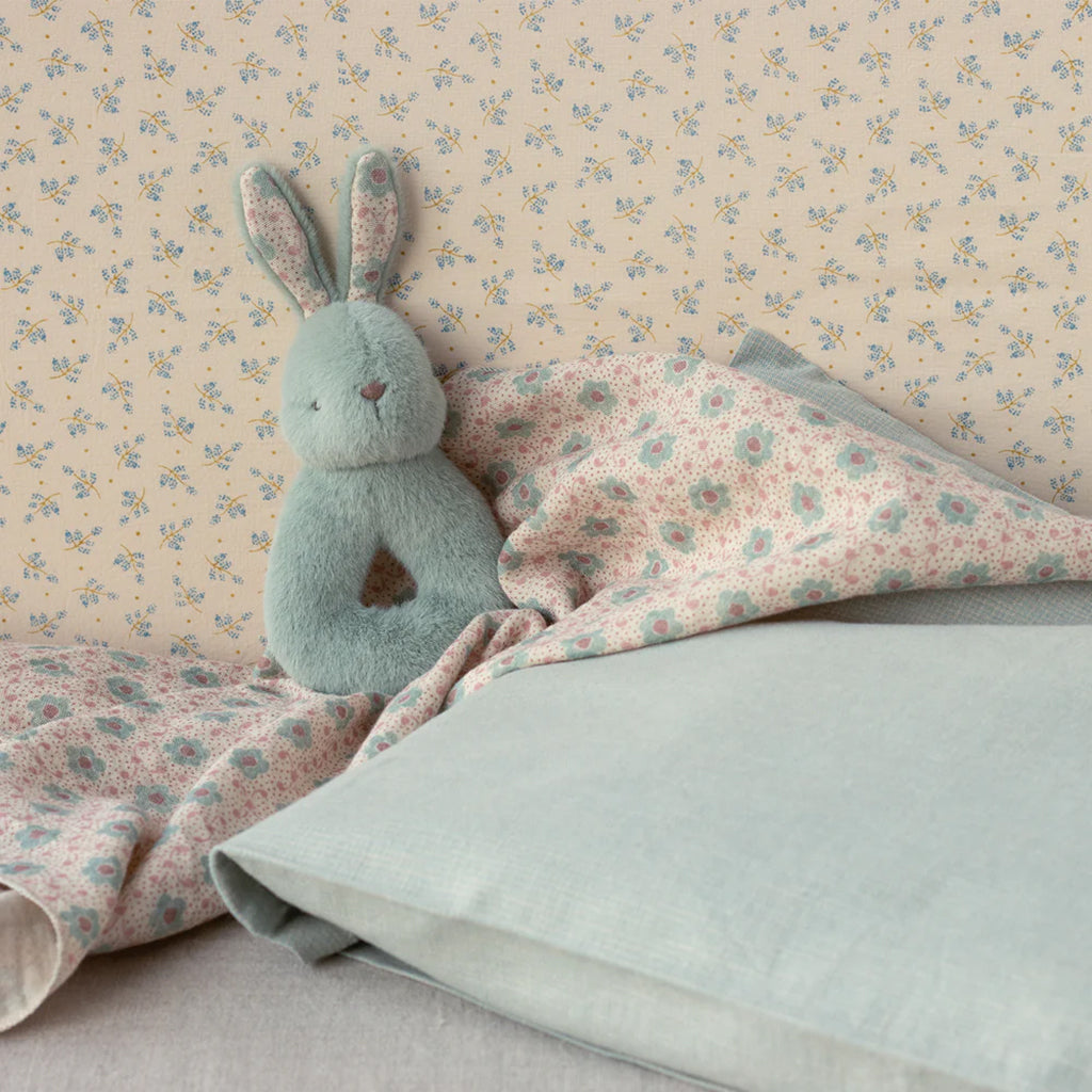 Maileg Toys Rabbit Rattle Set Mint Blue