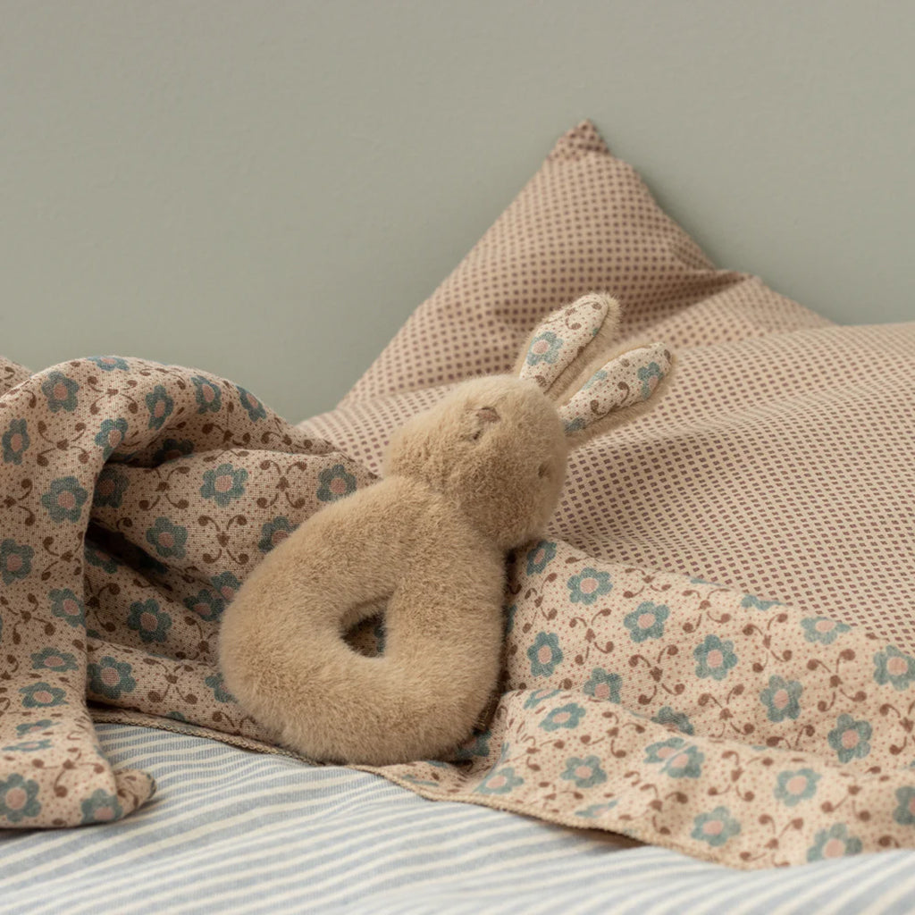 Maileg Toys Rabbit Rattle Set Cream Peach