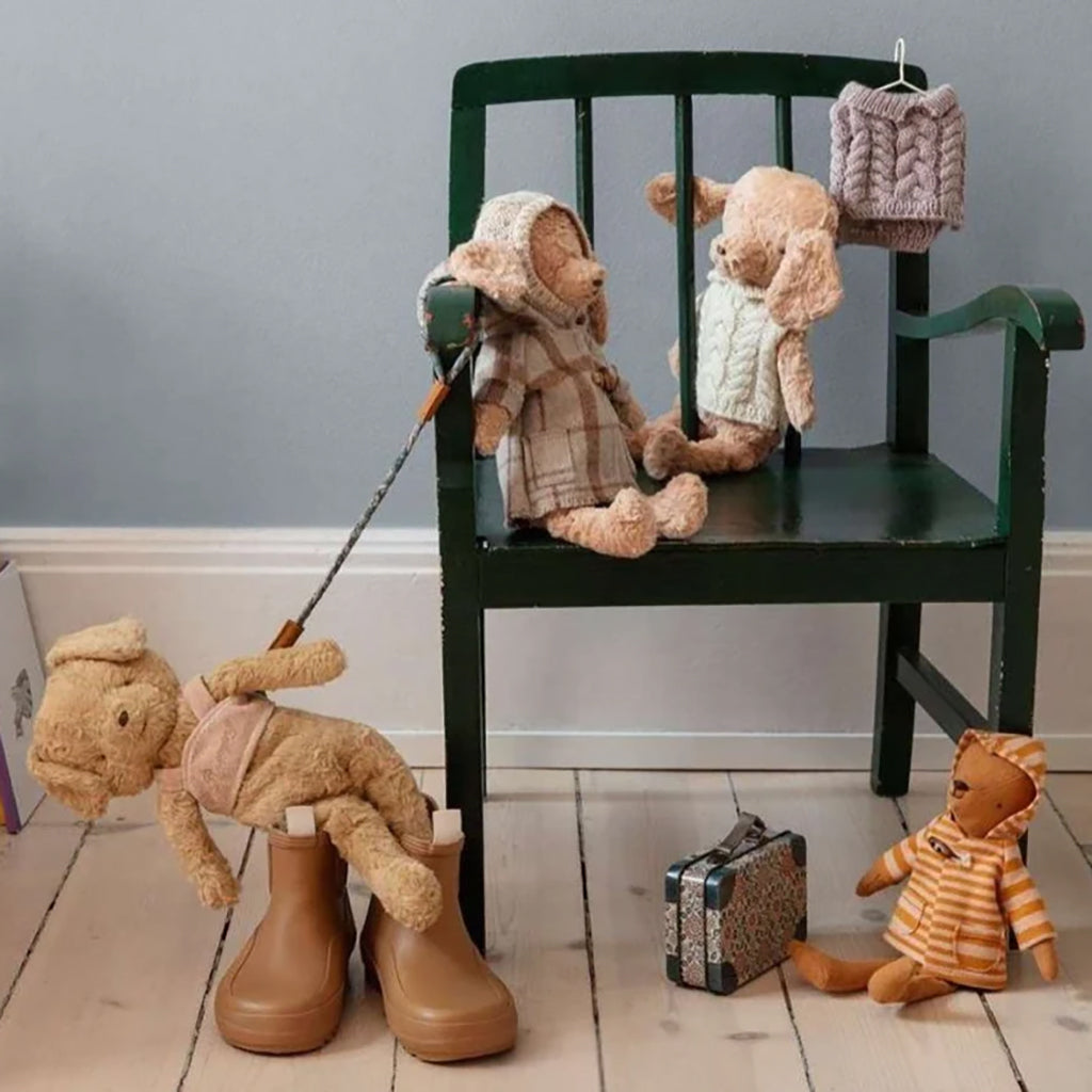 Maileg Toys Vintage Poodle Dog Plush Soft Toy Dusty Powder Pink