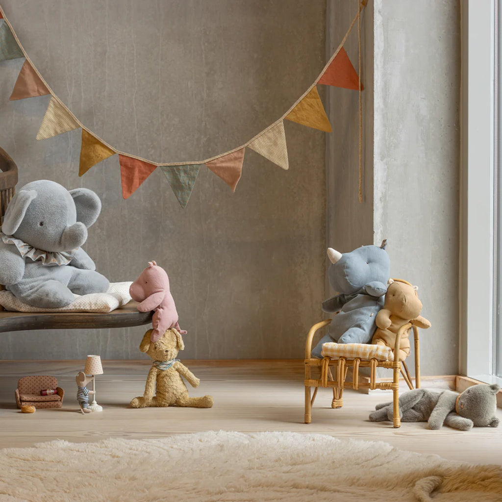 Maileg Toys Vintage Dog Plush Soft Toy Soft Sand Beige