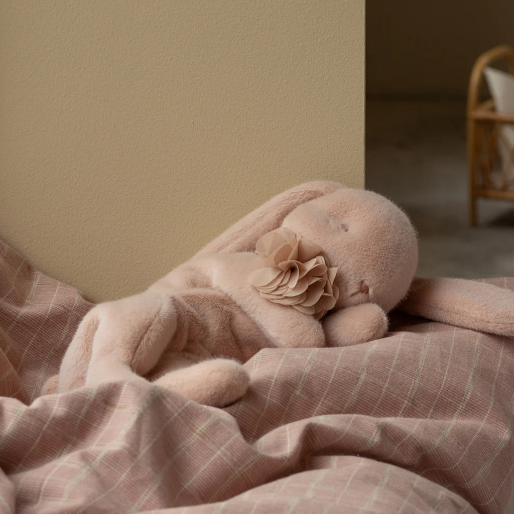 Maileg Toys Small Sleeping Bunny Soft Toy Powder Pink