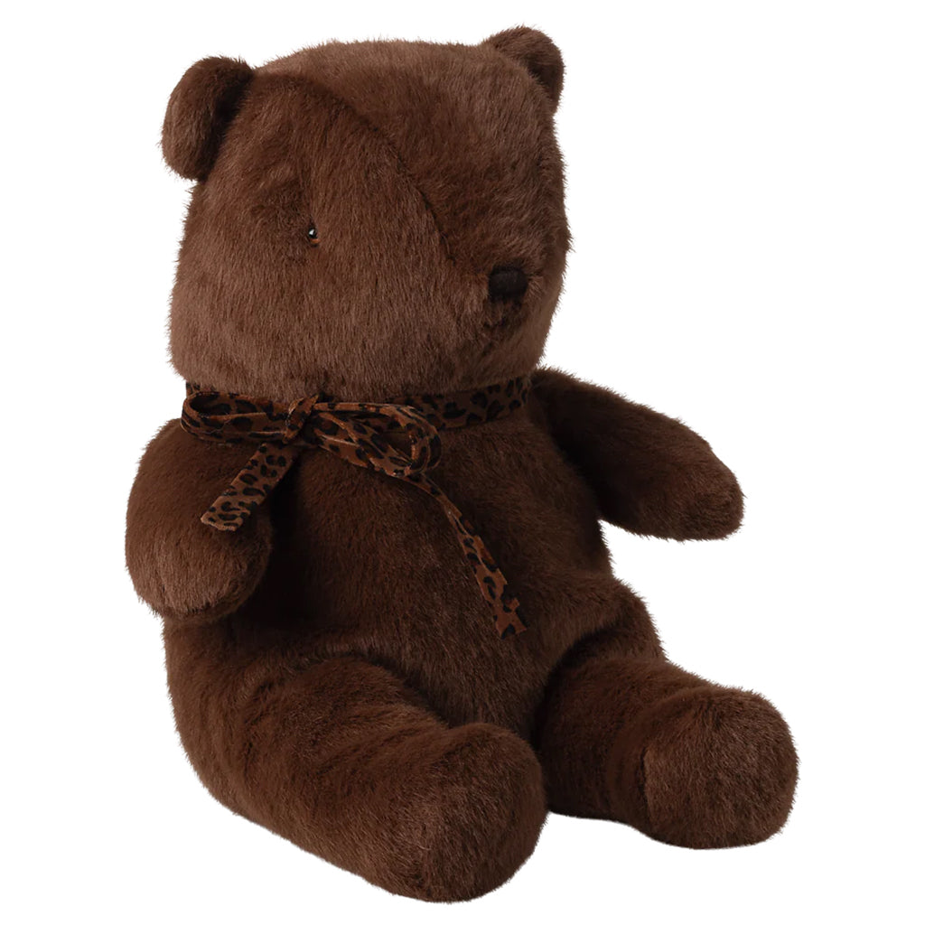 Maileg Toys Teddy Bear Plush Medium Dark Chocolate Brown