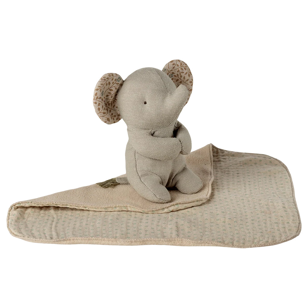 Maileg Toys Lullaby Friends Mini Elephant Iron Grey