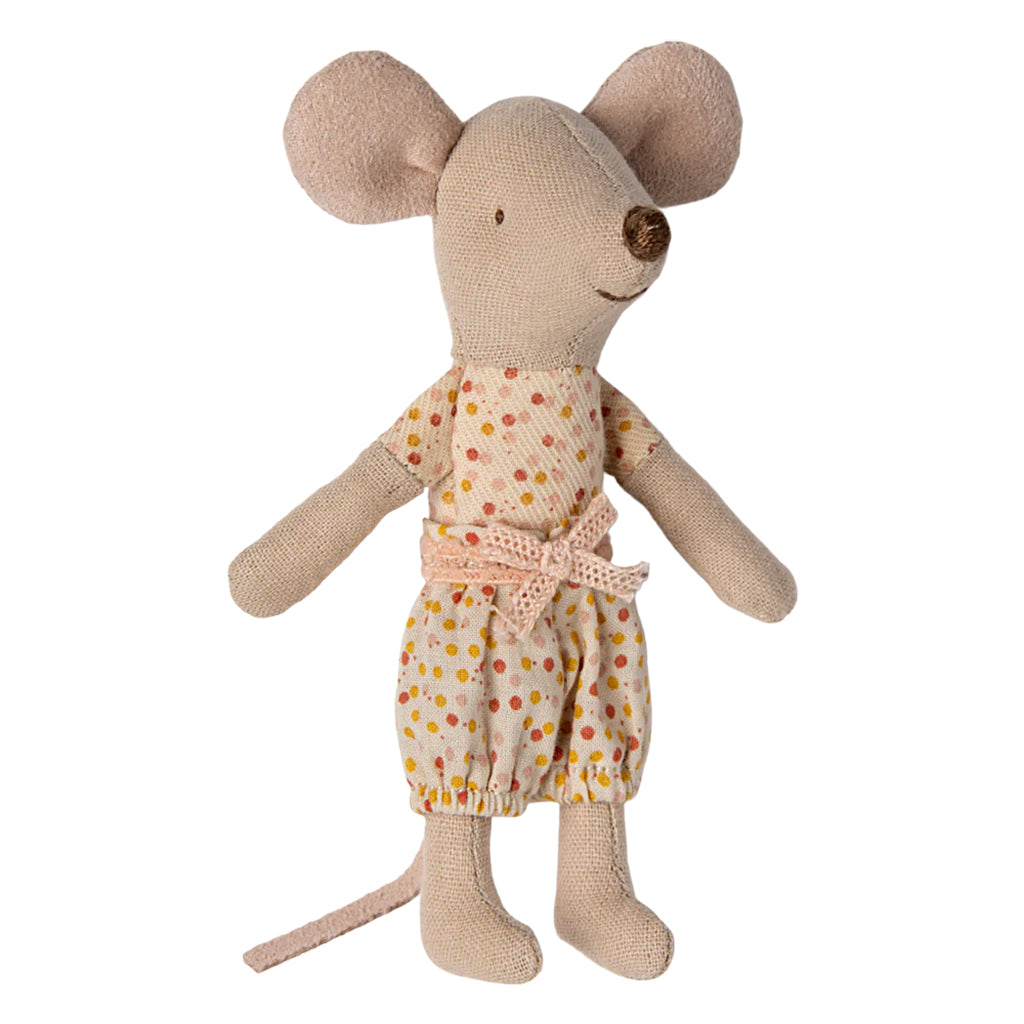 Maileg Toys Mouse Little Sister In Matchbox