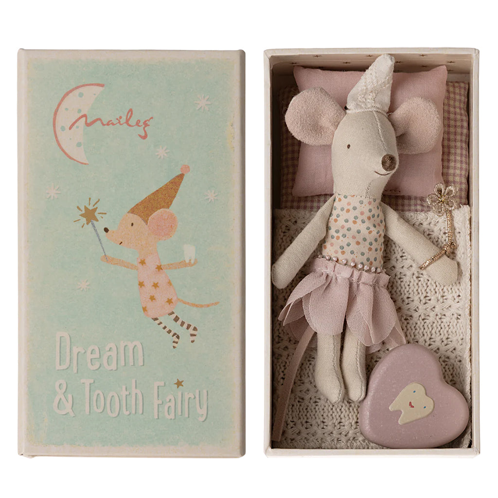 Maileg Toys Mouse Little Sister Tooth Fairy In Matchbox