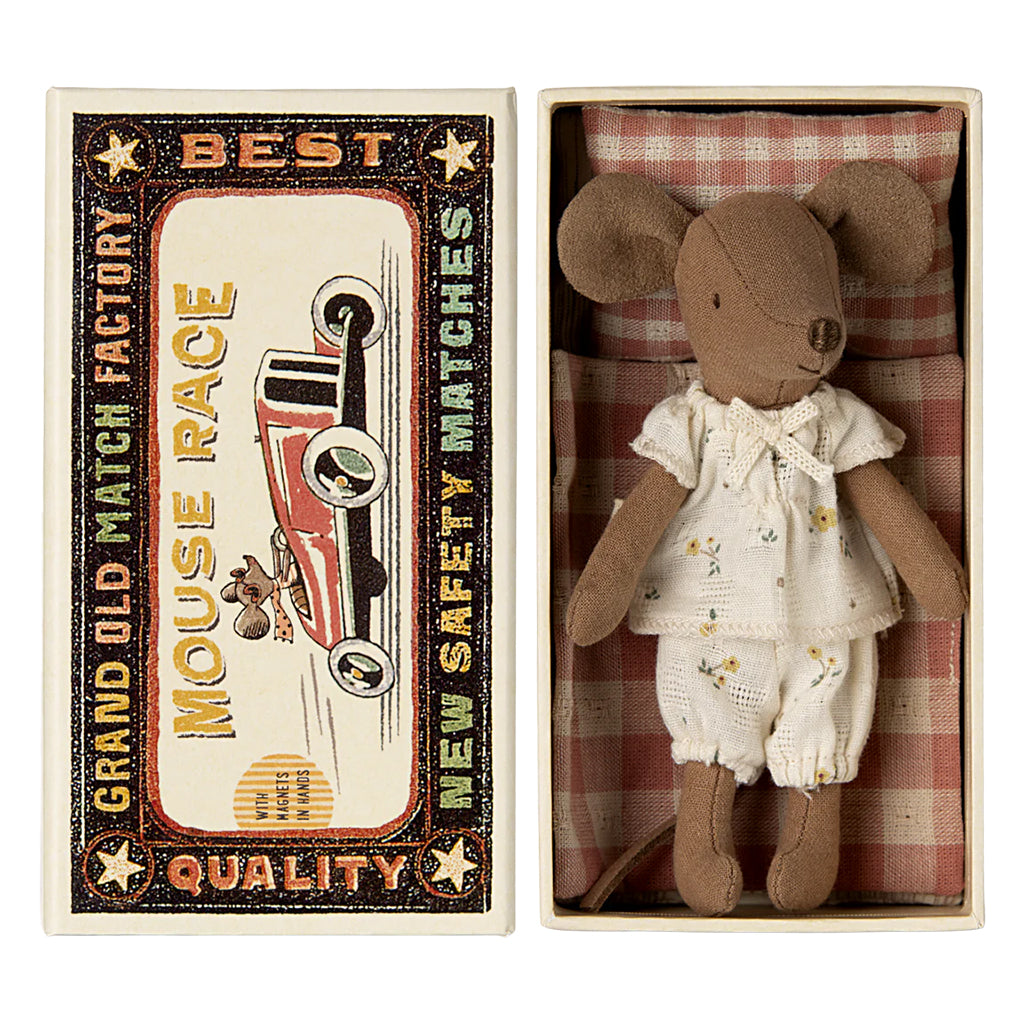 Maileg Toys Mouse Big Sister In Matchbox