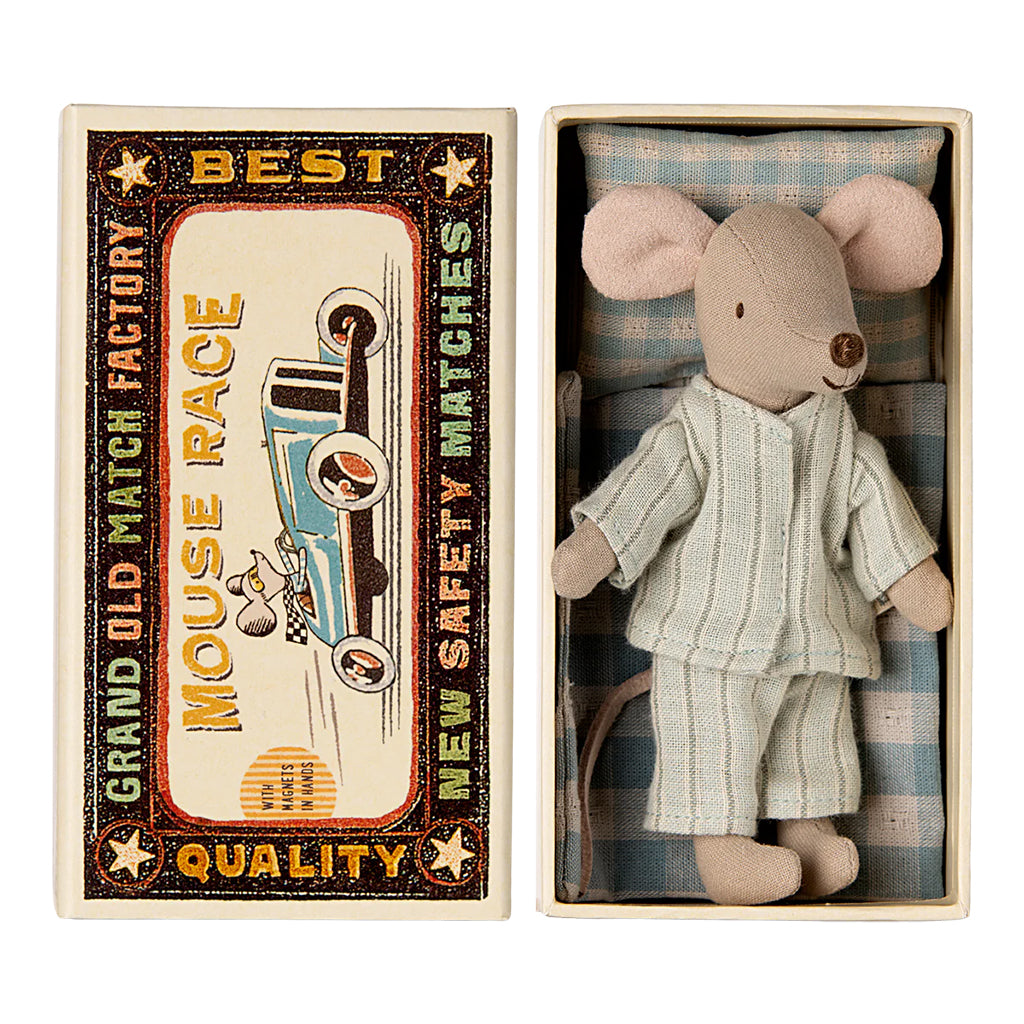 Maileg Toys Mouse Big Brother In Matchbox