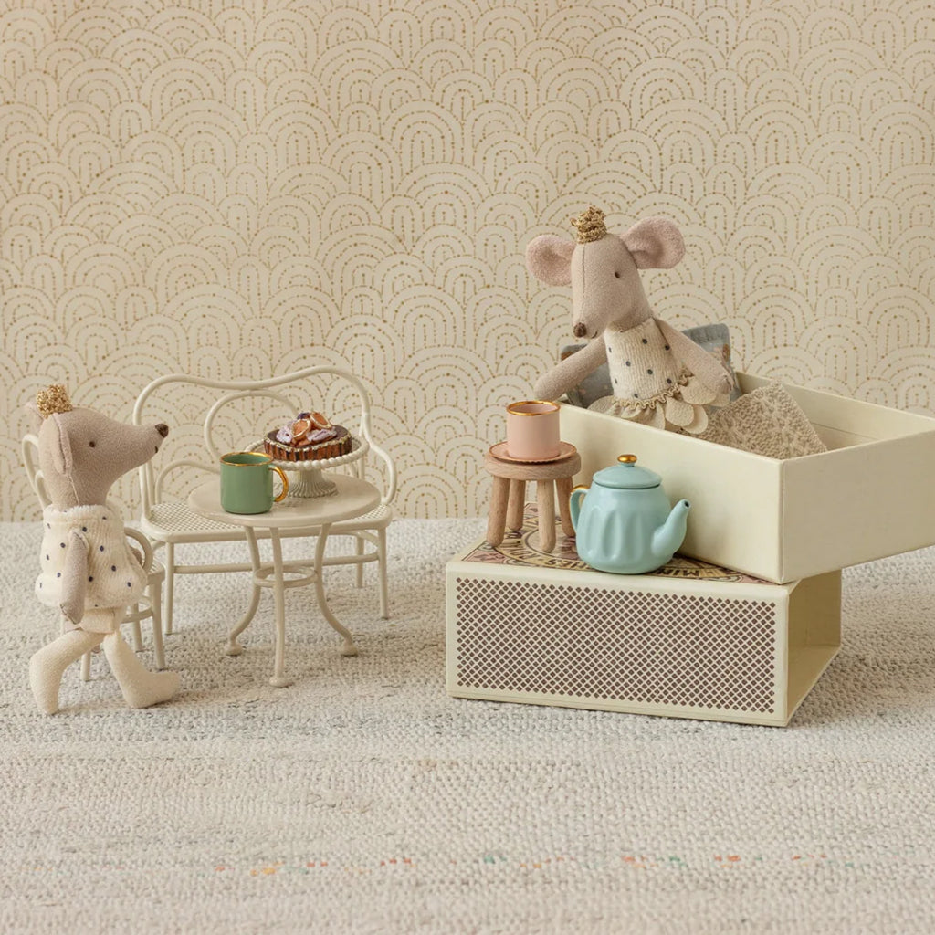Maileg Toys Mouse Royal Twins Little Brother And Sister In Matchbox