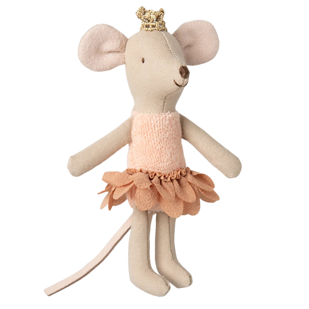 Maileg Toys Mouse Little Sister Princess In Matchbox Pink