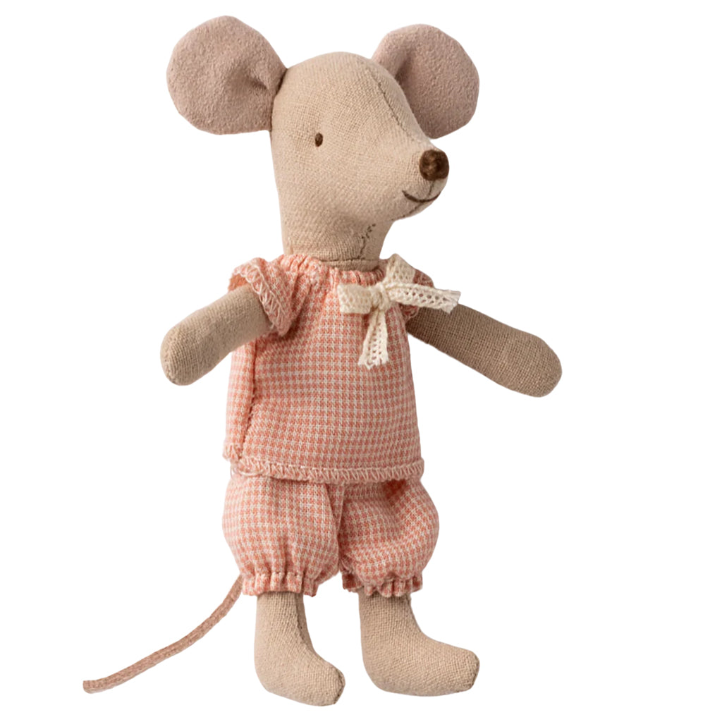 Maileg Toys Mouse Little Sister In Matchbox