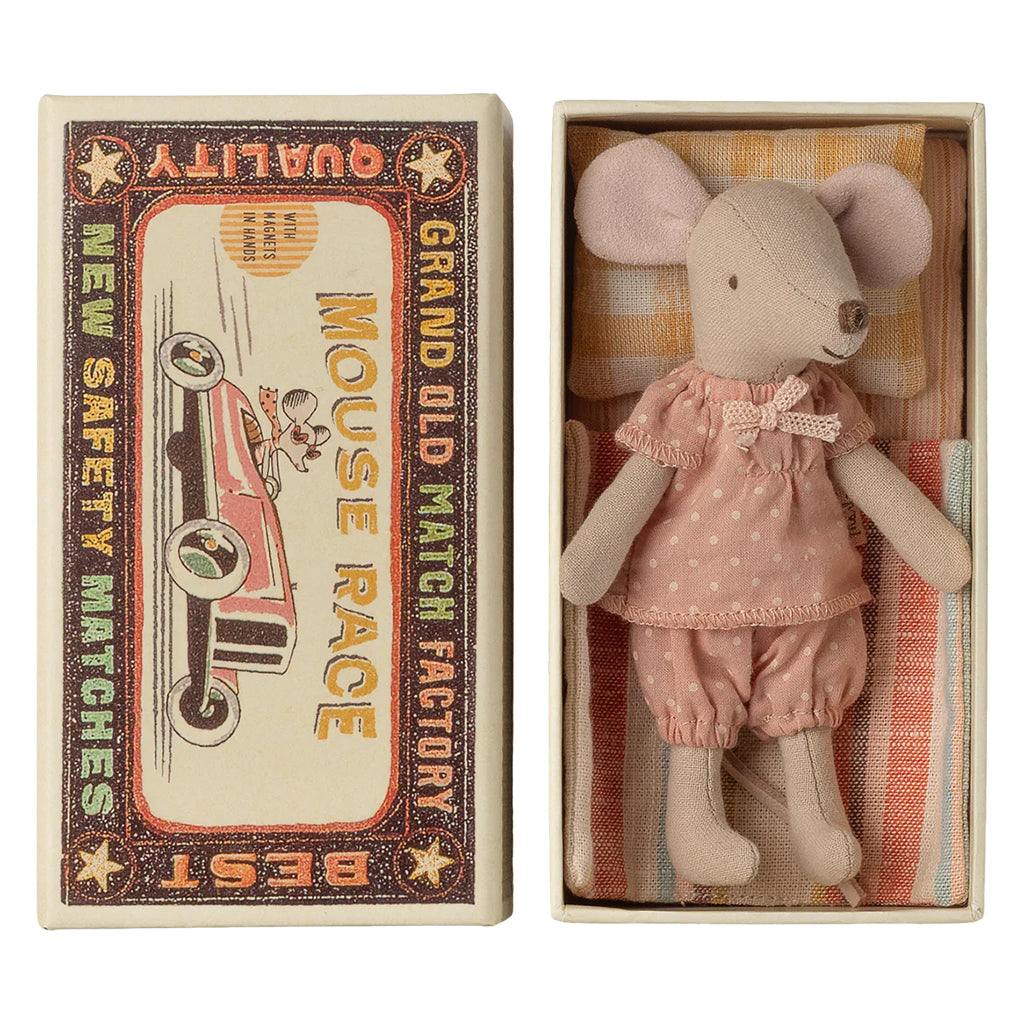 Maileg Toys Mouse Family Big Sister In Matchbox