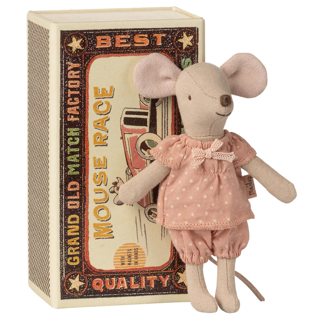 Maileg Toys Mouse Family Big Sister In Matchbox