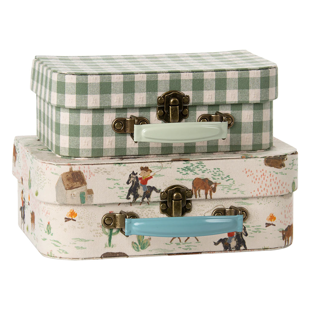 Maileg Toys Set Of 2 Suitcases Pony