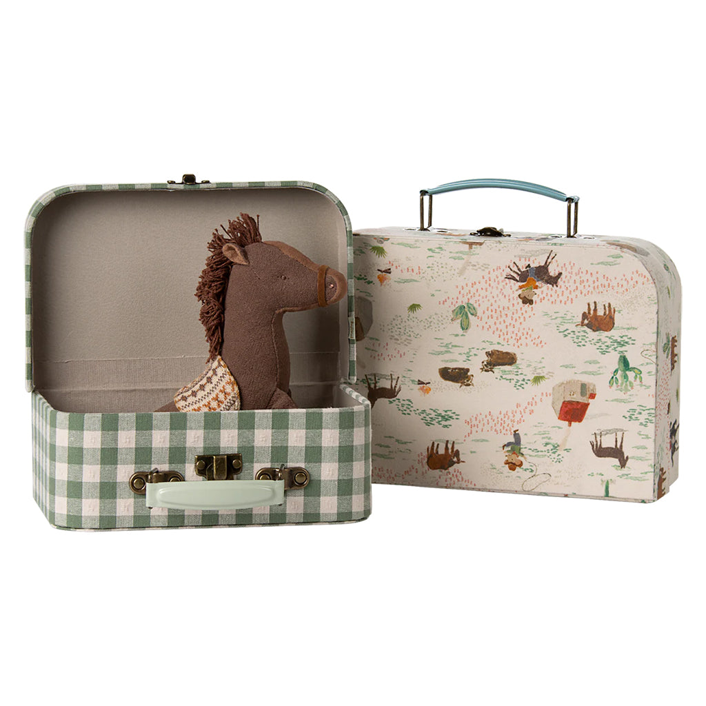 Maileg Toys Set Of 2 Suitcases Pony