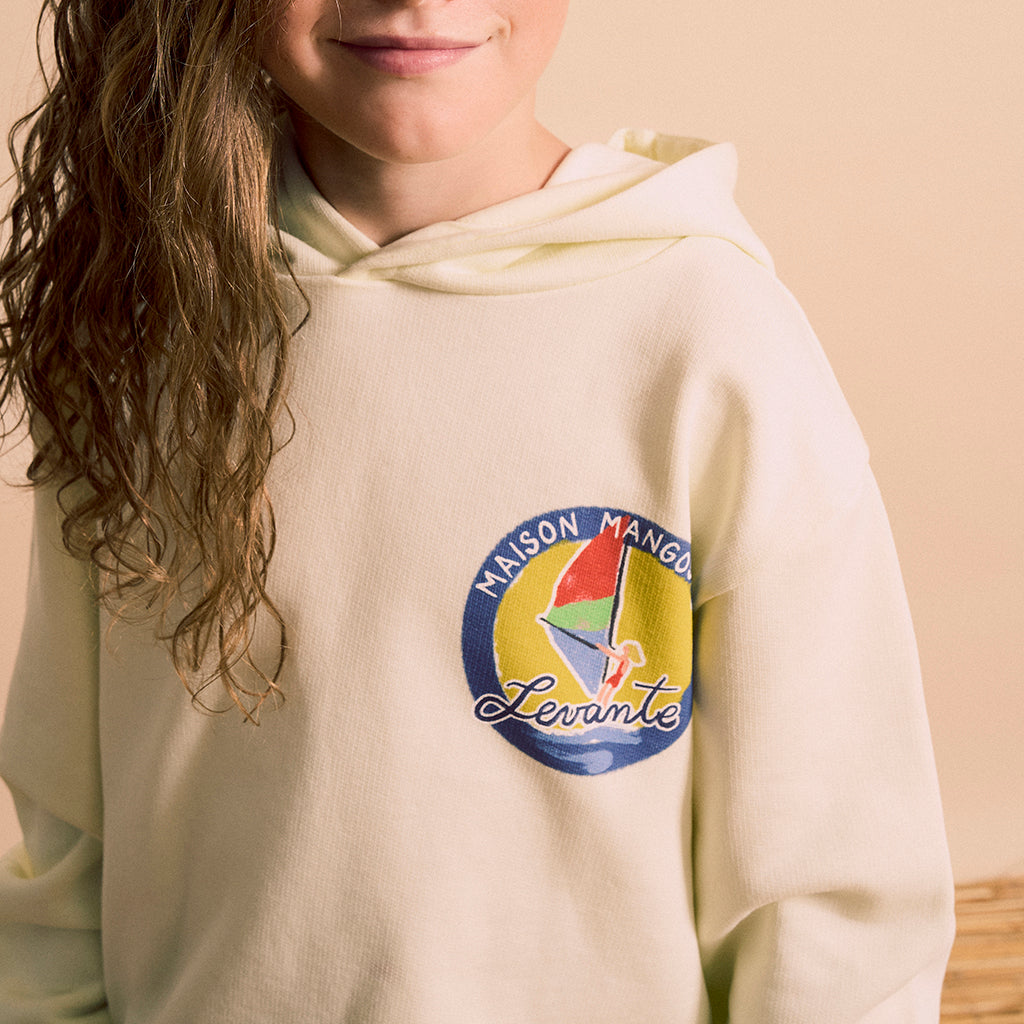 Maison Mangostan Child Levante Hooded Sweatshirt Yellow