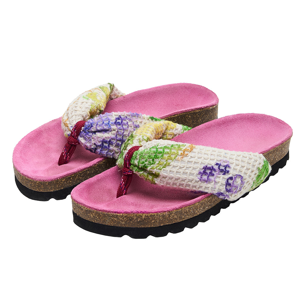 Maison Mangostan Child Uvas Mesh Sandals Angora Pink