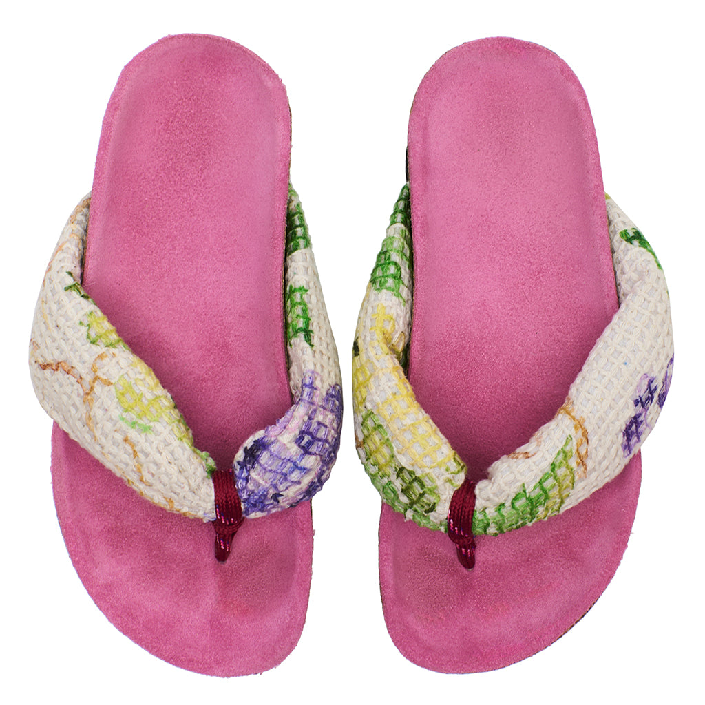 Maison Mangostan Child Uvas Mesh Sandals Angora Pink