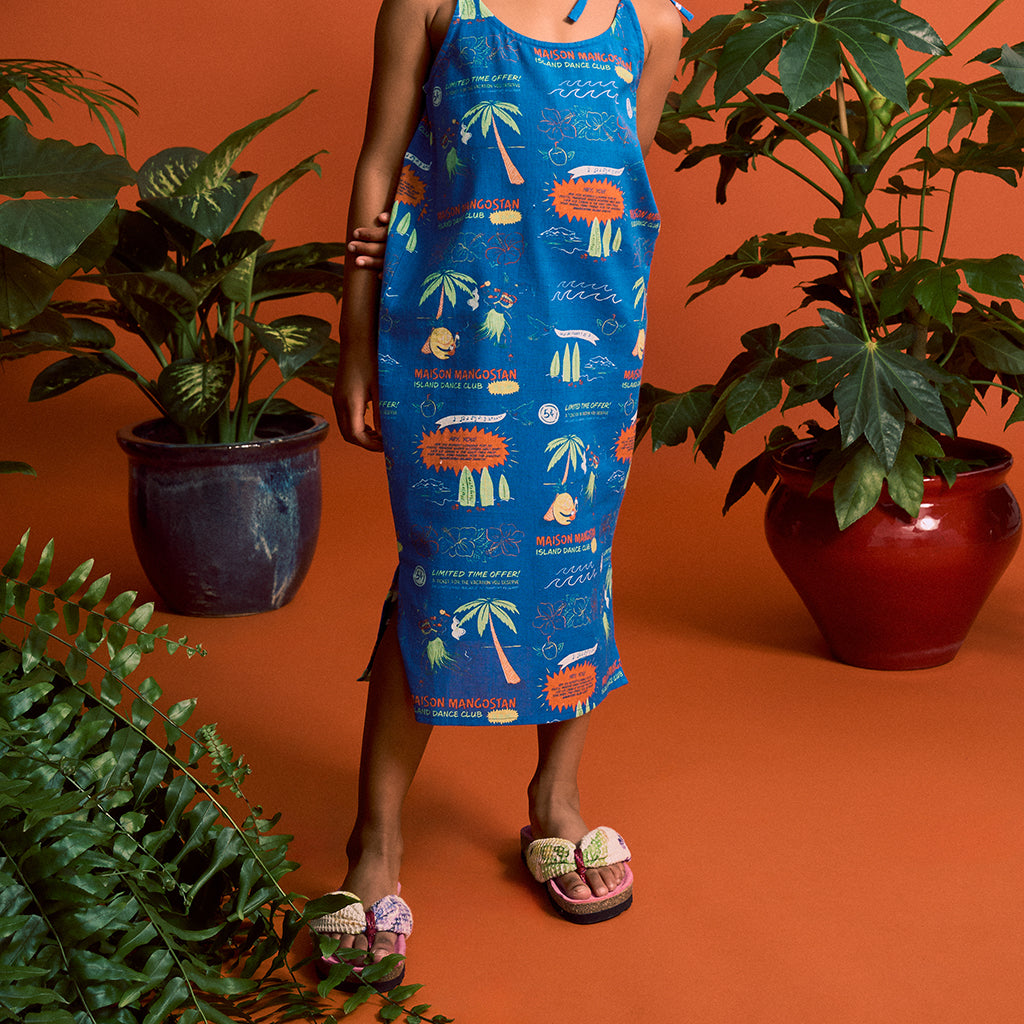 Maison Mangostan Child Uvas Mesh Sandals Angora Pink