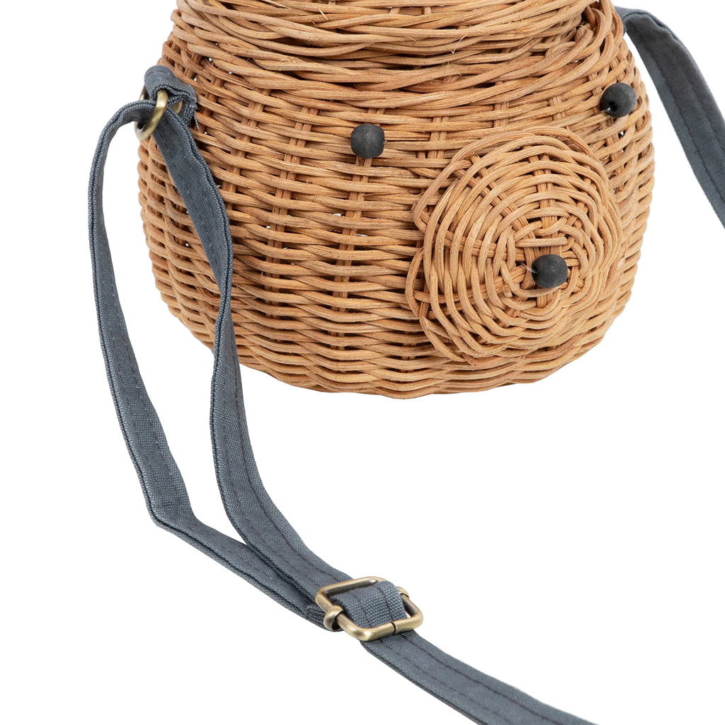 Meri Meri Bear Rattan Bag