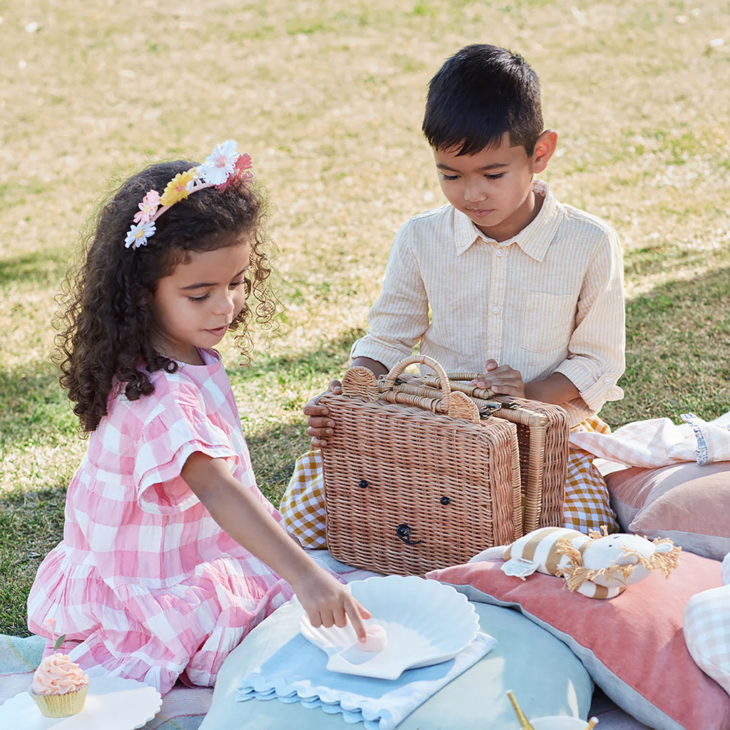 Meri Meri Bear Rattan Suitcase