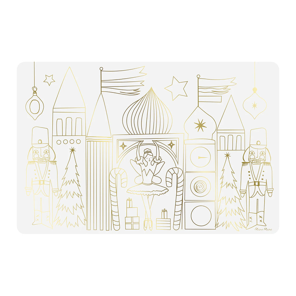 Meri Meri Set Of 8 Nutcracker Coloring Placemats