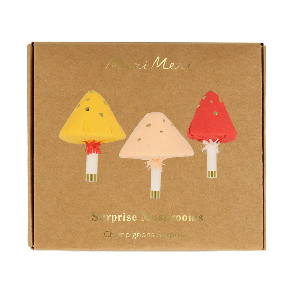 Meri Meri Set Of 3 Surprise Mushrooms