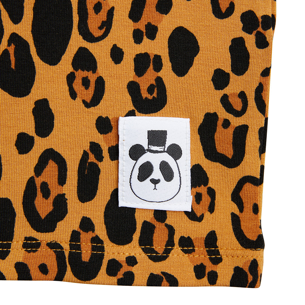 Mini Rodini Child Basic T-shirt Leopard Print Brown