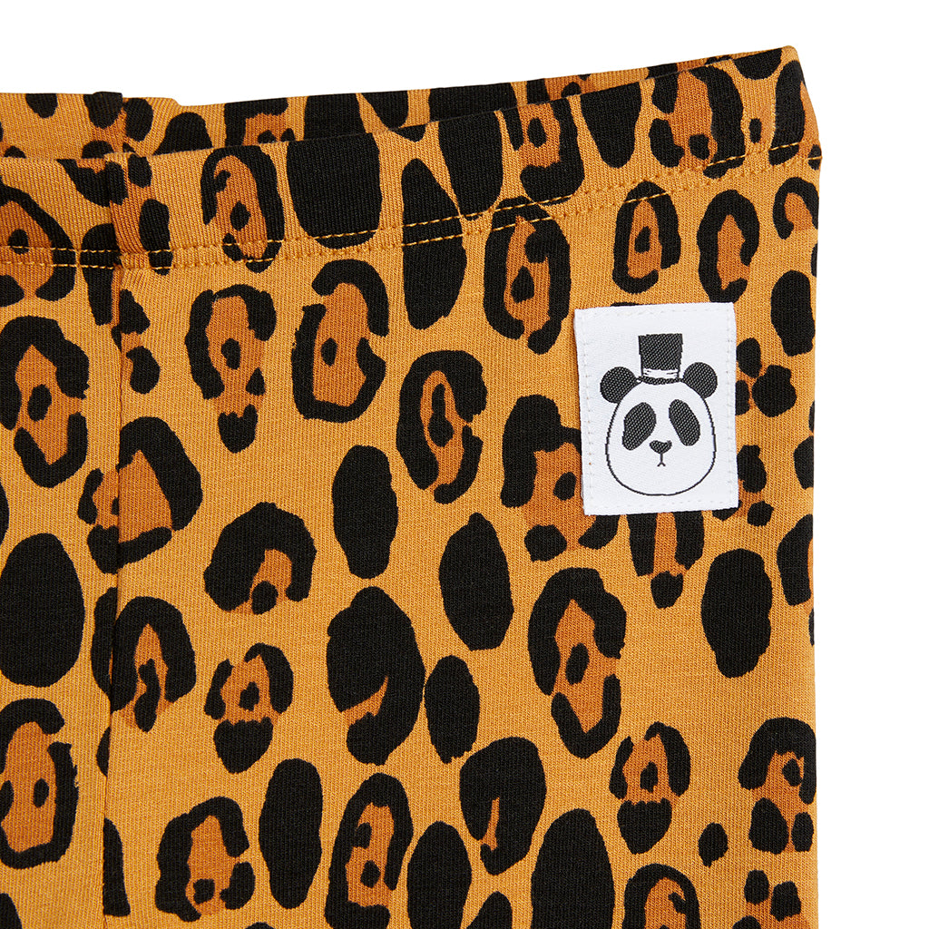 Mini Rodini Child Leggings Leopard Print Brown