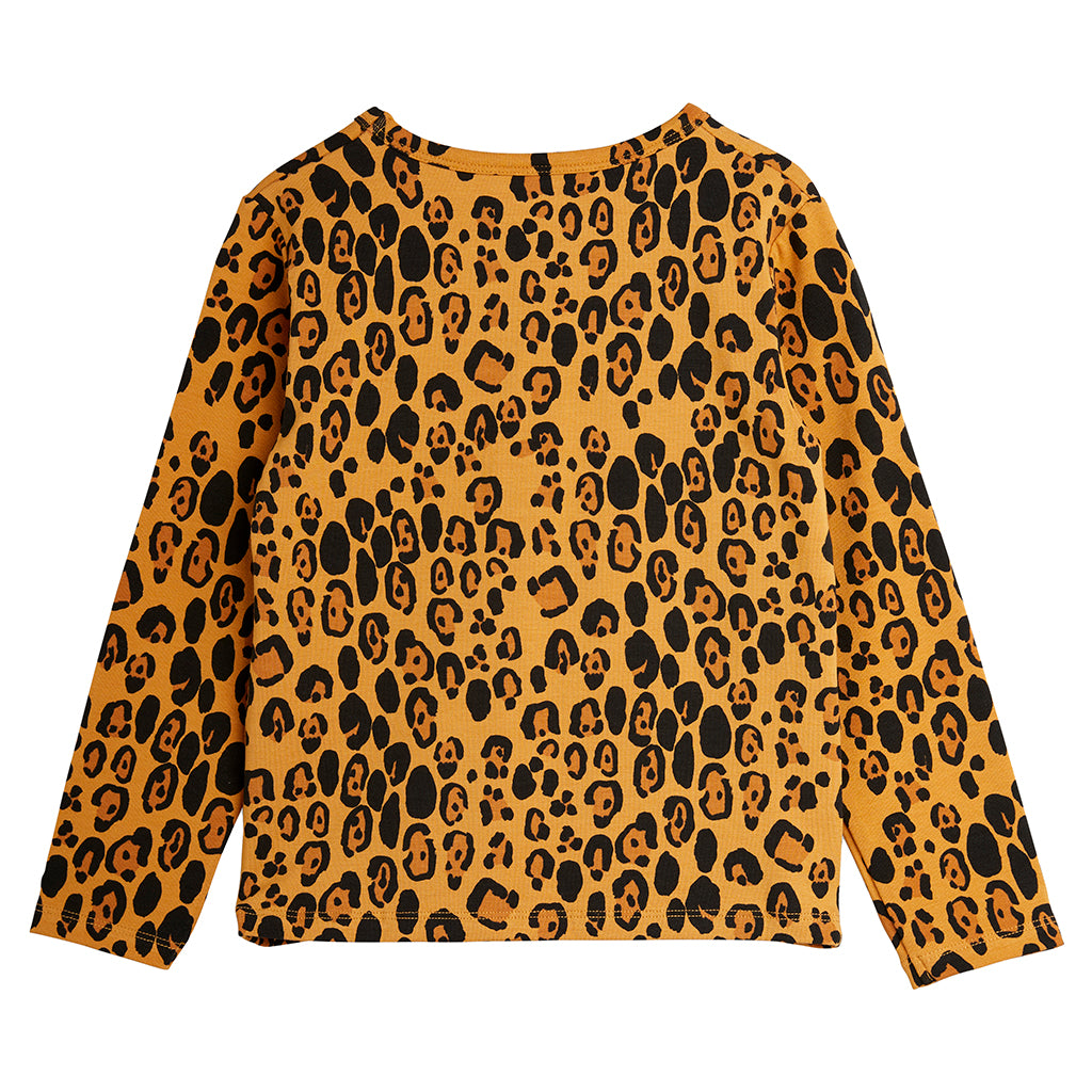 Mini Rodini Child T-shirt Leopard Print Brown