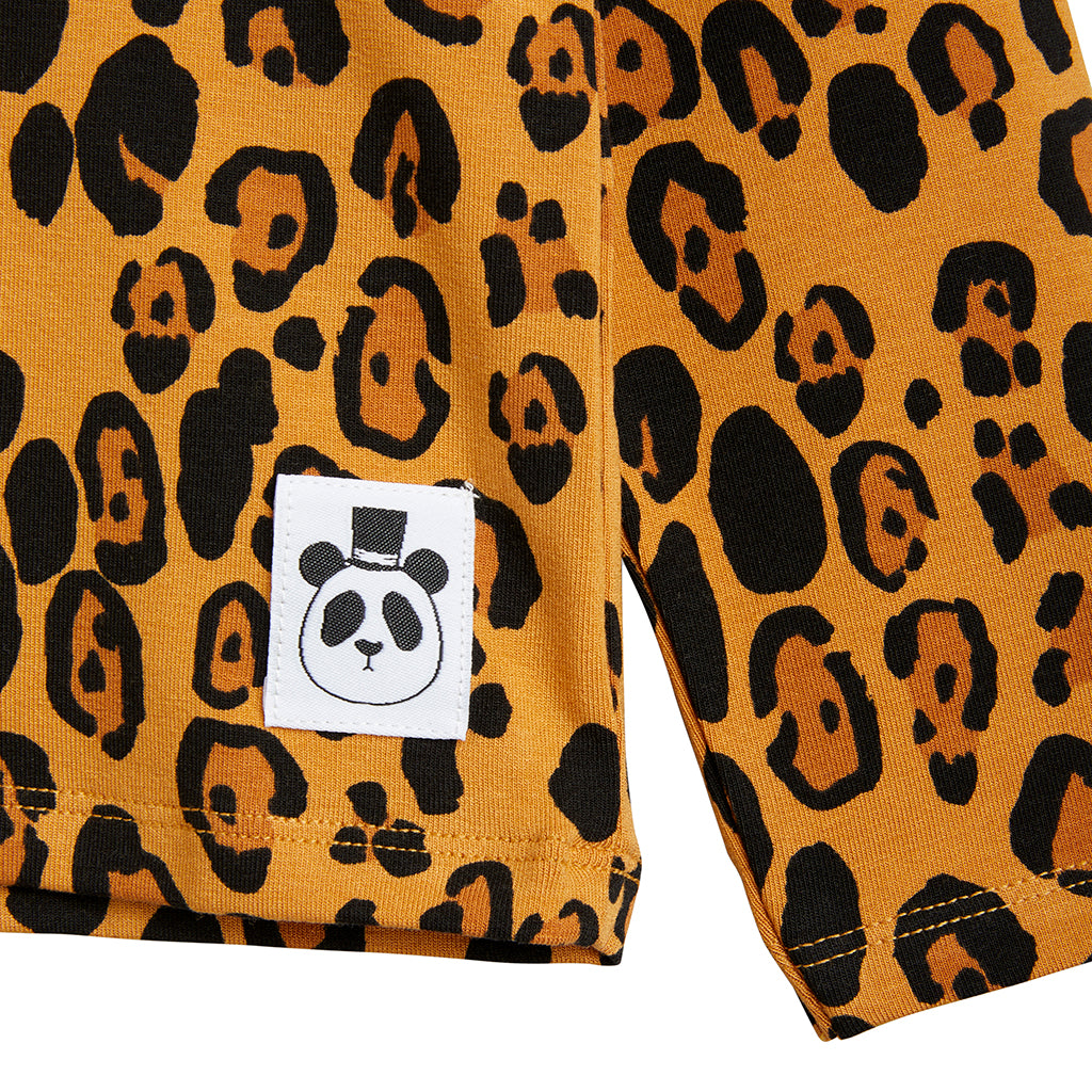 Mini Rodini Child T-shirt Leopard Print Brown