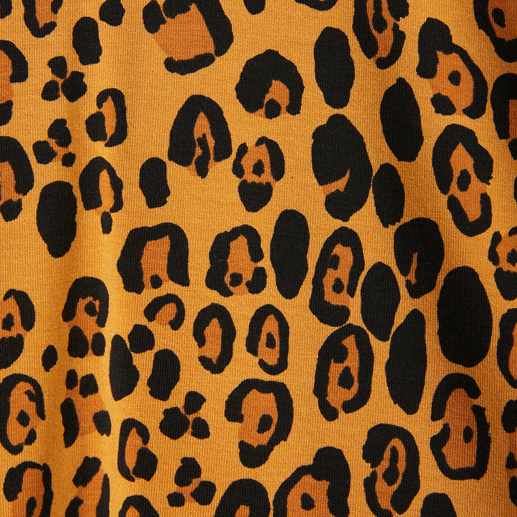 Mini Rodini Child T-shirt Leopard Print Brown