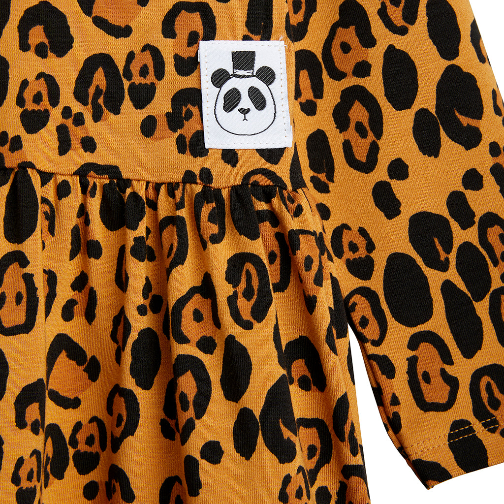 Mini Rodini Child Dress Leopard Print Brown