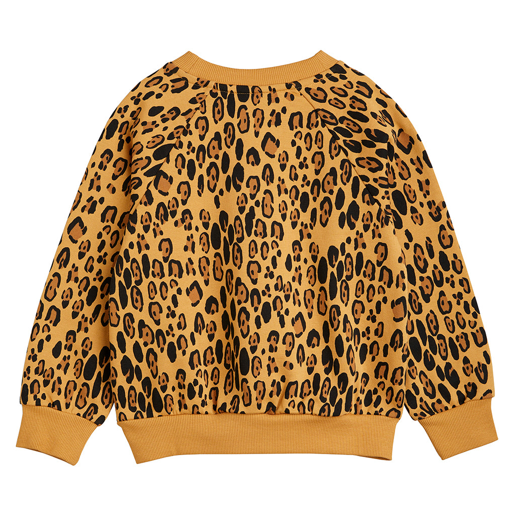 Mini Rodini Child Basic Sweatshirt Leopard Print Brown