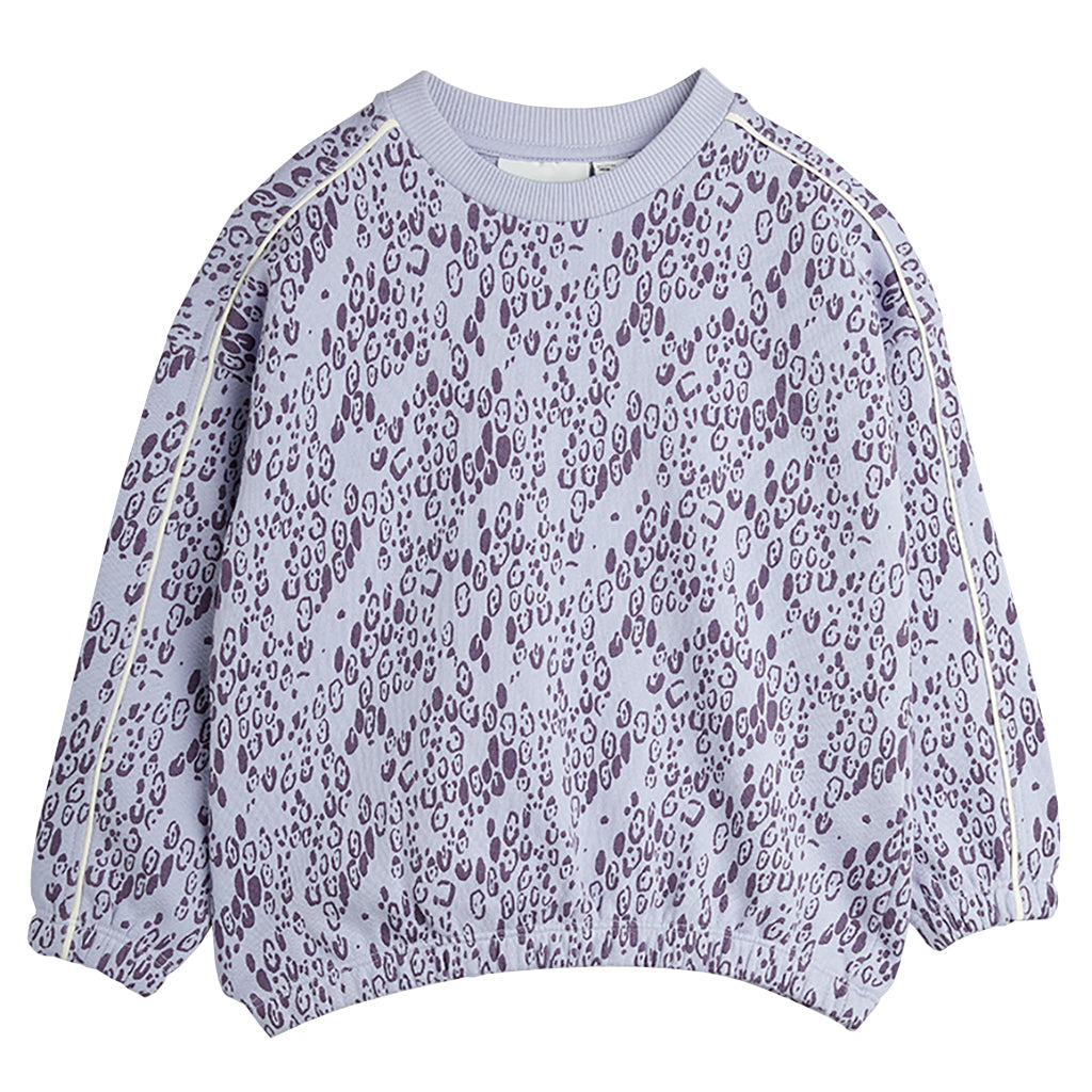 Mini Rodini Child Sweatshirt Mini Leopard Print Purple