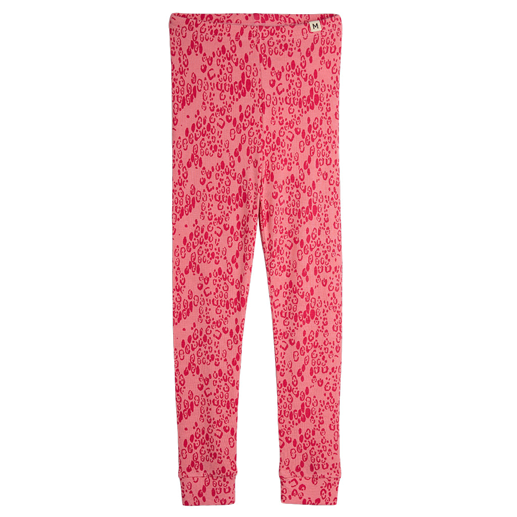 Mini Rodini Child Leggings Mini Leopard Print Pink