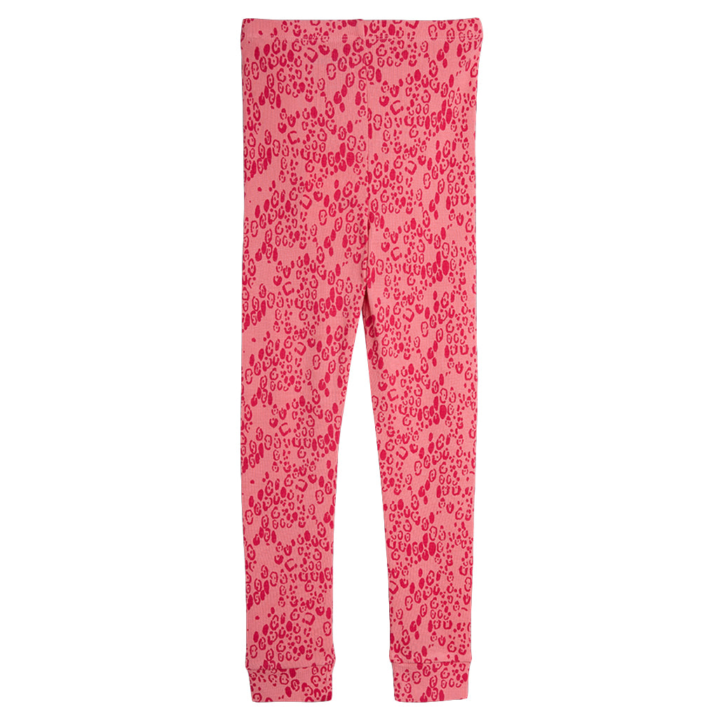 Mini Rodini Child Leggings Mini Leopard Print Pink