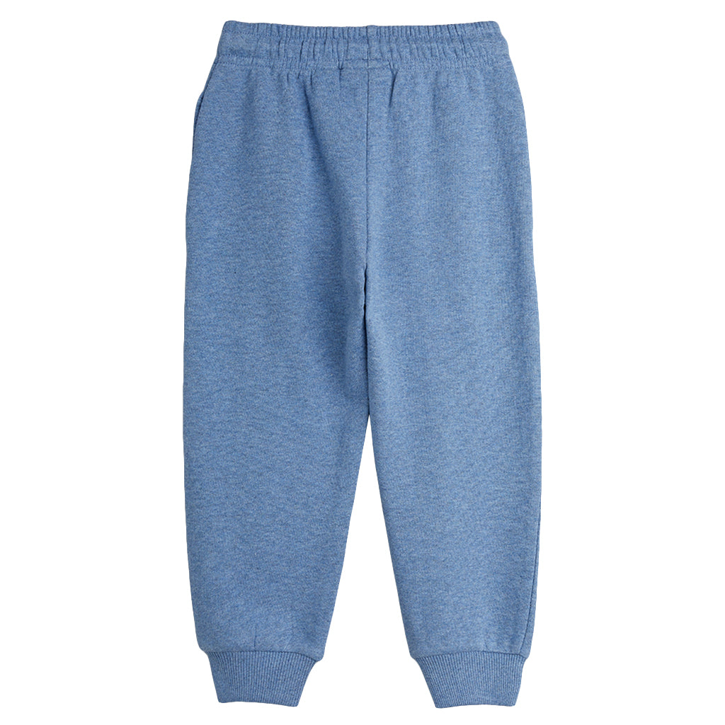 Mini Rodini Child Sweatpants Panther Print Melange Blue