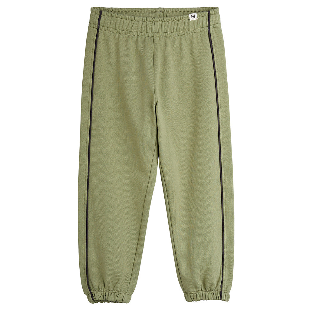Mini Rodini Child Piping Sweatpants Green