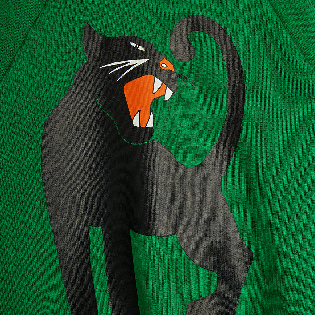 Mini Rodini Child Sweatshirt Panther Green