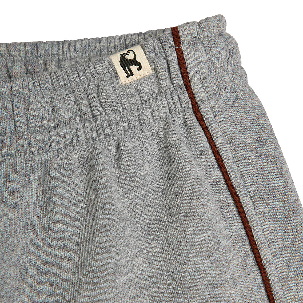 Mini Rodini Child Shorts With Piping Grey Melange