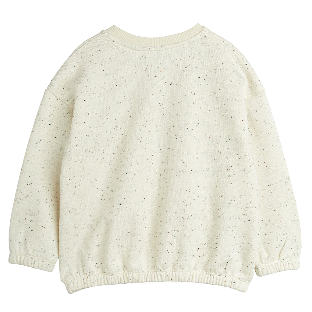 Mini Rodini Child Sweatshirt Embroidered Bird Cream