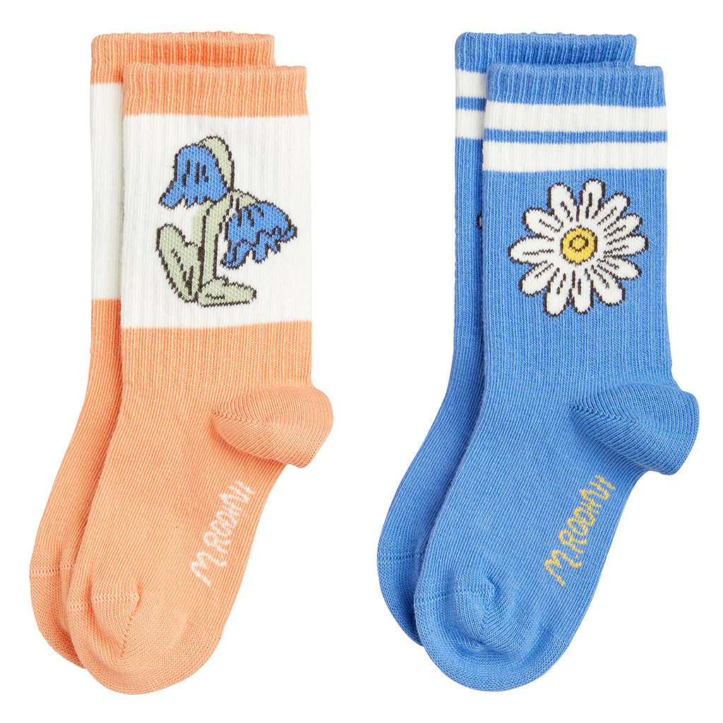 Mini Rodini Child Set of 2 Socks Flower Multicolour