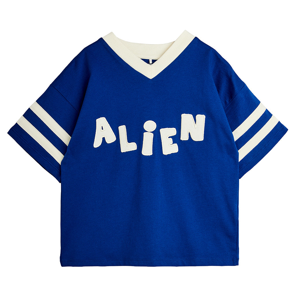 Mini Rodini Child T-shirt Alien Blue