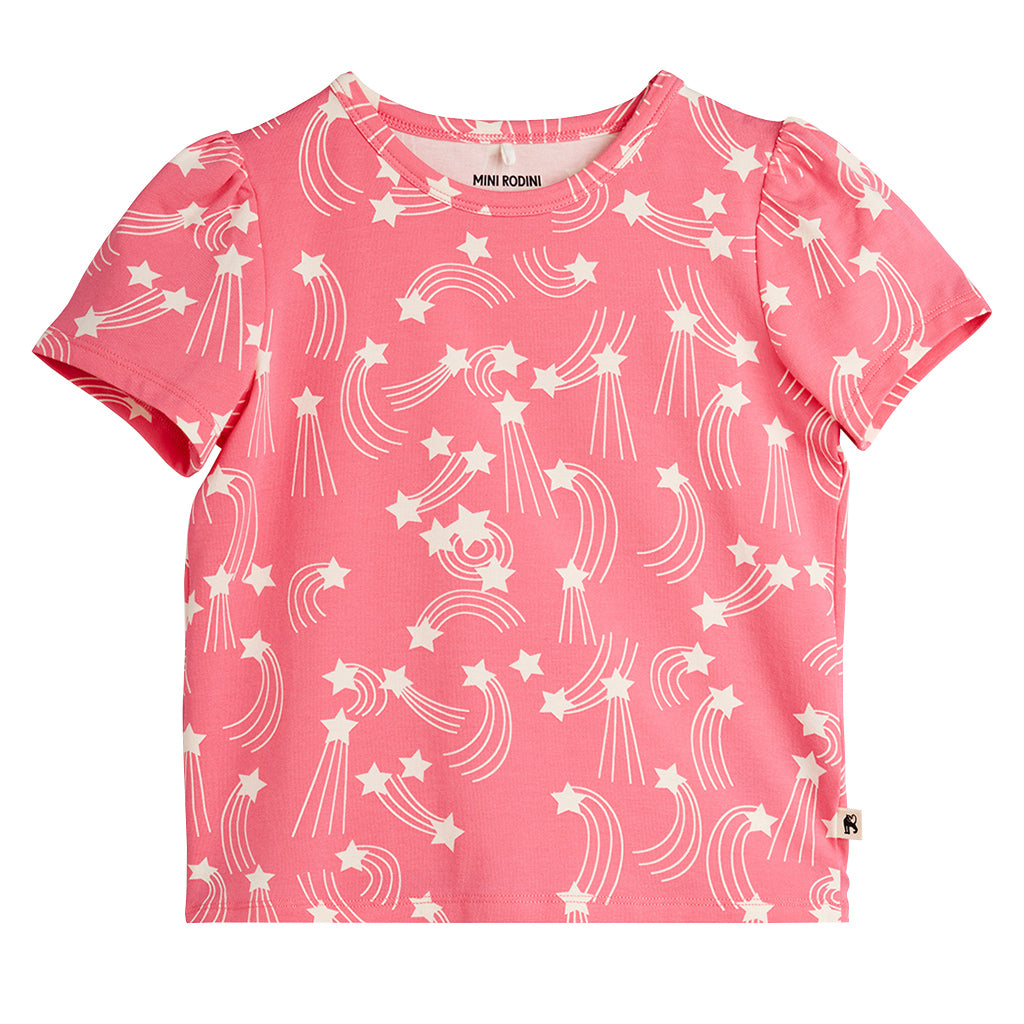 Mini Rodini Child T-shirt Starfall Print Pink