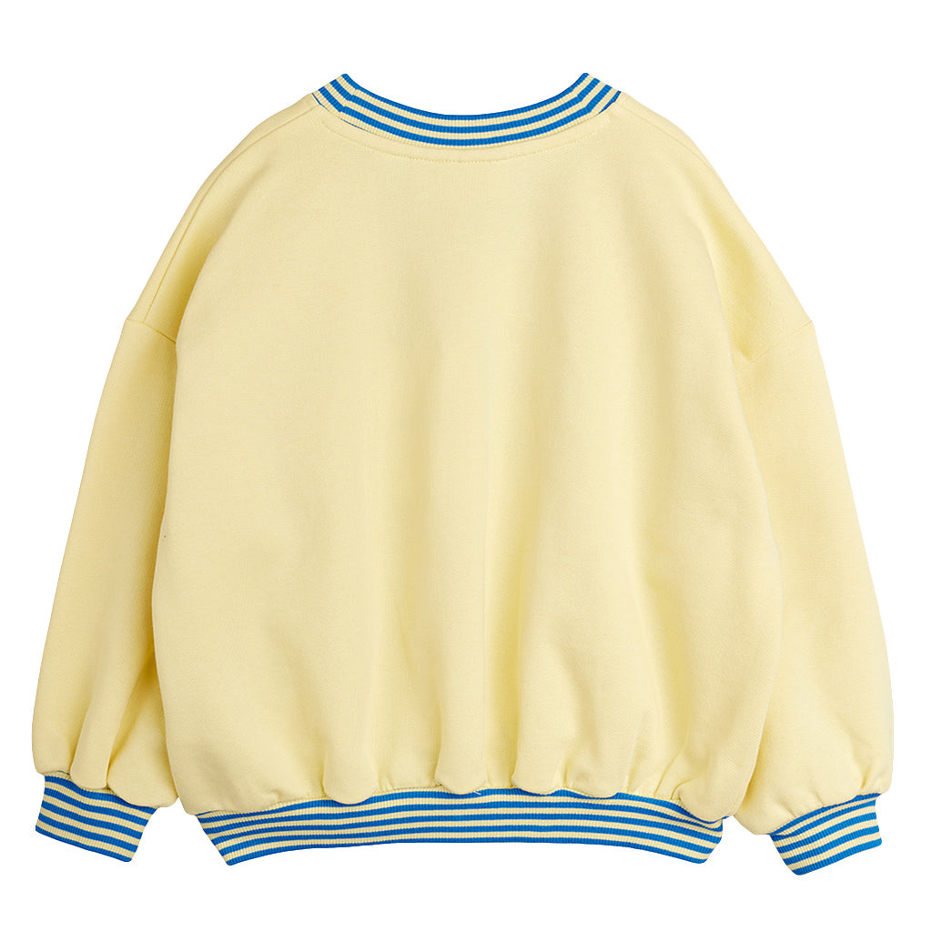 Mini Rodini Child Sweatshirt To The Moon Embroidery Yellow