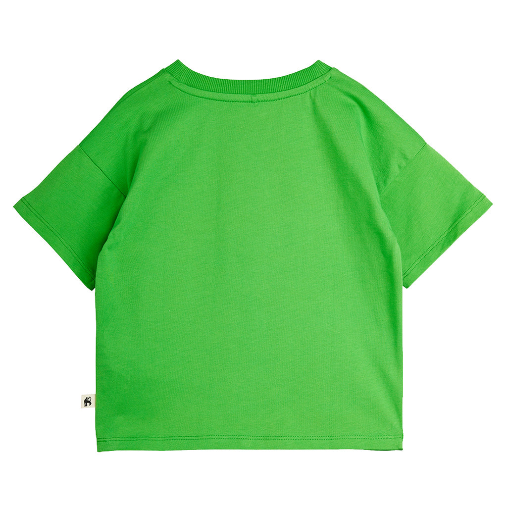 Mini Rodini Child T-shirt To The Moon Print Green