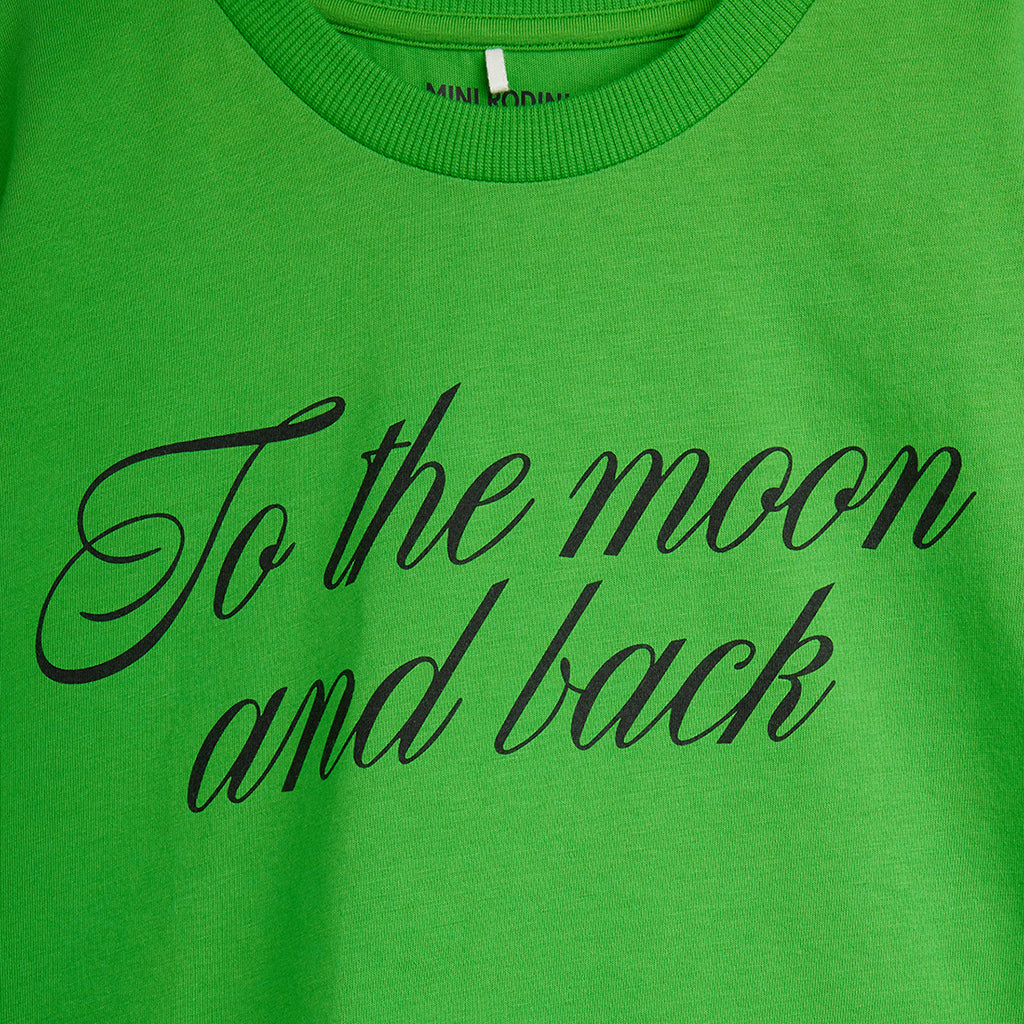 Mini Rodini Child T-shirt To The Moon Print Green