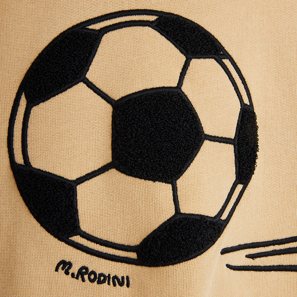 Mini Rodini Child Sweatshirt Football Chenille Beige